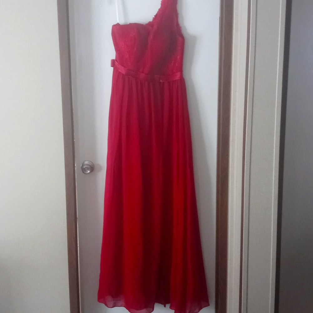 One Shoulder Evening Gown
